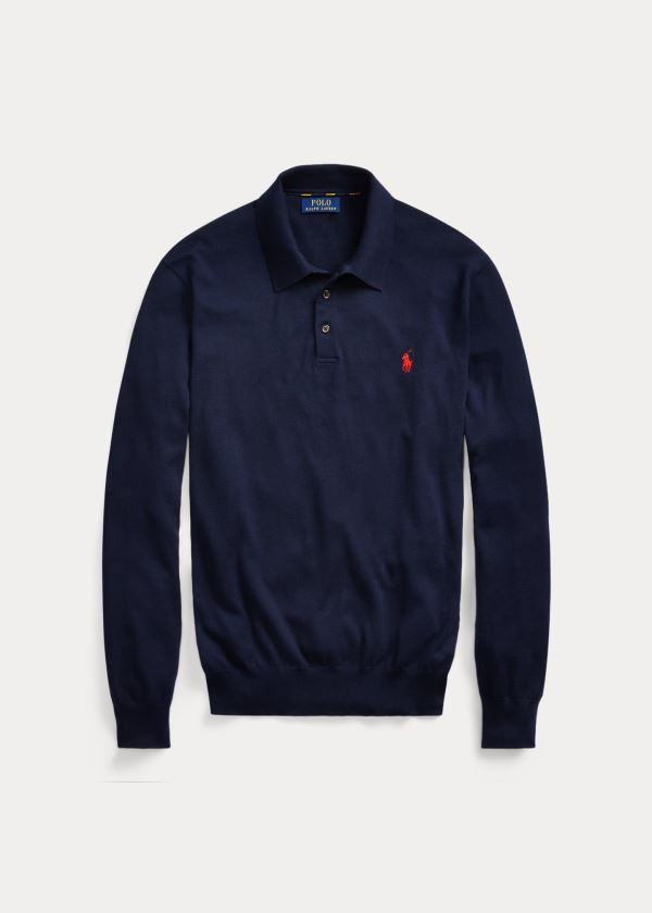 Suéter Polo Ralph Lauren Algodão Polo-Collar Homem 43960-KGAD